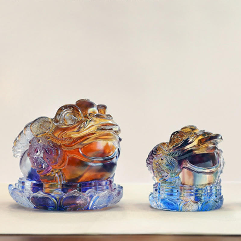 Buddha Stones風水 カエルコイン 手作り 琉璃水晶 アートピース 富 家庭 オフィス 装飾 - image 13