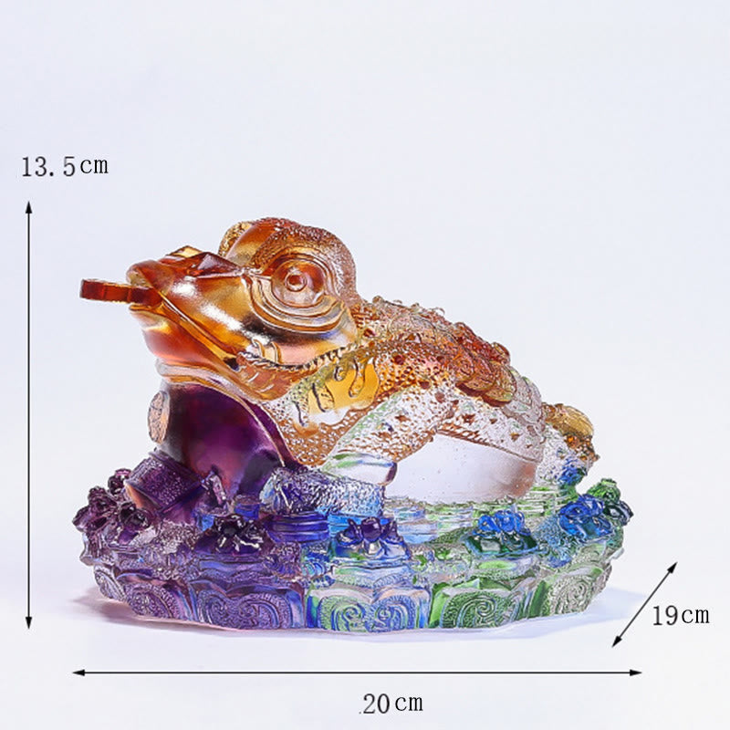 Buddha Stones風水 カエルコイン 手作り 琉璃水晶 アートピース 富 家庭 オフィス 装飾 - image 20