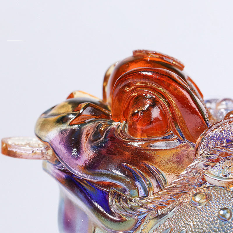 Buddha Stones風水 カエルコイン 手作り 琉璃水晶 アートピース 富 家庭 オフィス 装飾 - image 10