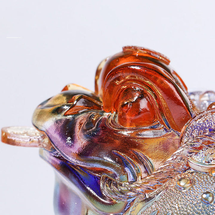 Buddha Stones風水 カエルコイン 手作り 琉璃水晶 アートピース 富 家庭 オフィス 装飾 - image 10