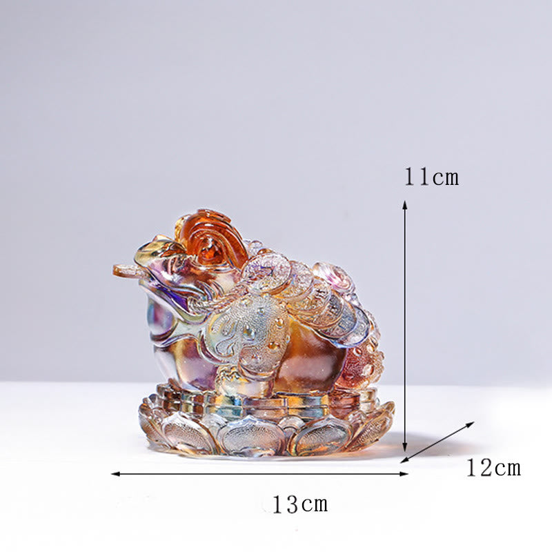Buddha Stones風水 カエルコイン 手作り 琉璃水晶 アートピース 富 家庭 オフィス 装飾 - image 14