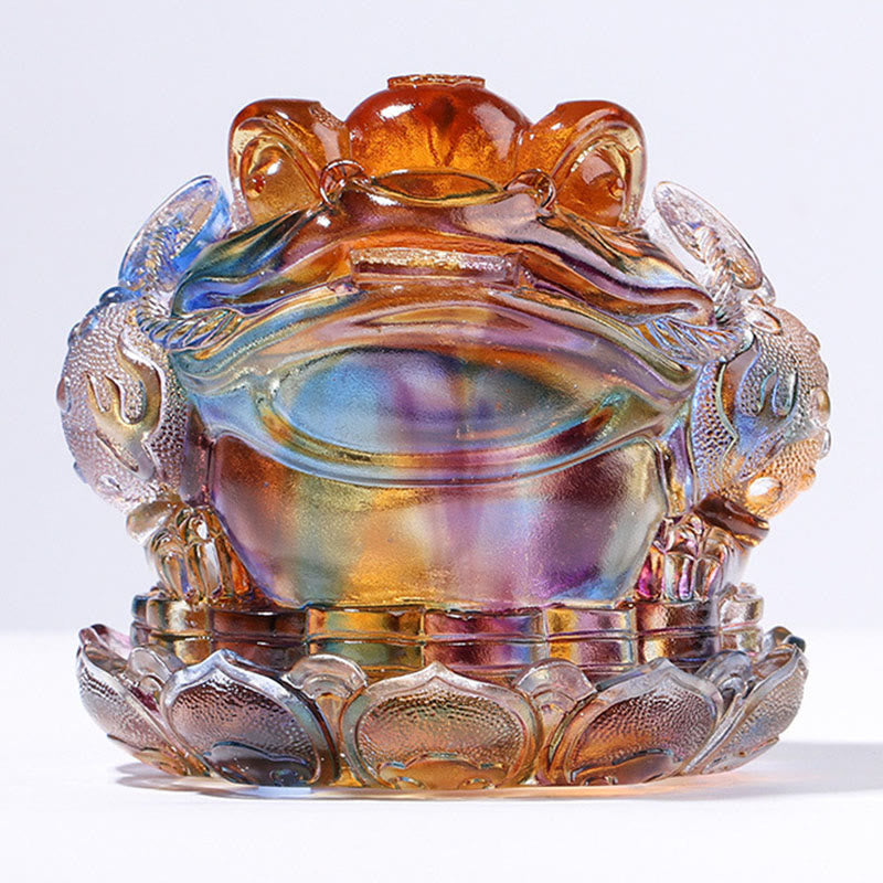Buddha Stones風水 カエルコイン 手作り 琉璃水晶 アートピース 富 家庭 オフィス 装飾 - image 7