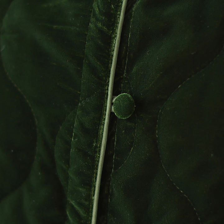 Buddha Stonesダイヤモンド柄ショートスタイルレディース長袖厚手ジャケットポケット付き - image 12