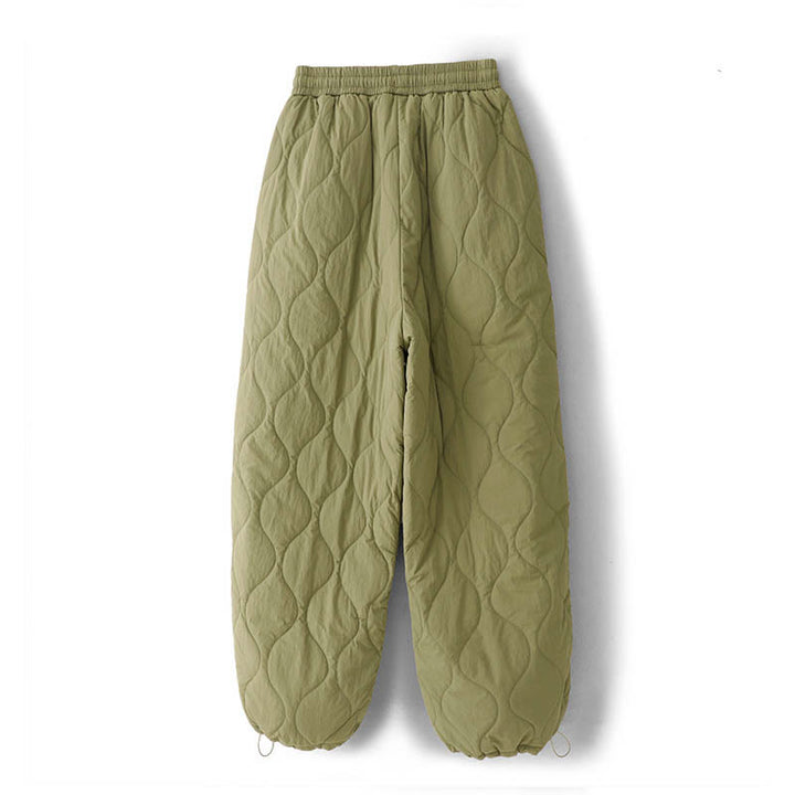 Buddha Stonesレディース プレーン 伸縮性カフデザイン ドローストリング 保温性 厚手パンツ ポケット付き - image 12