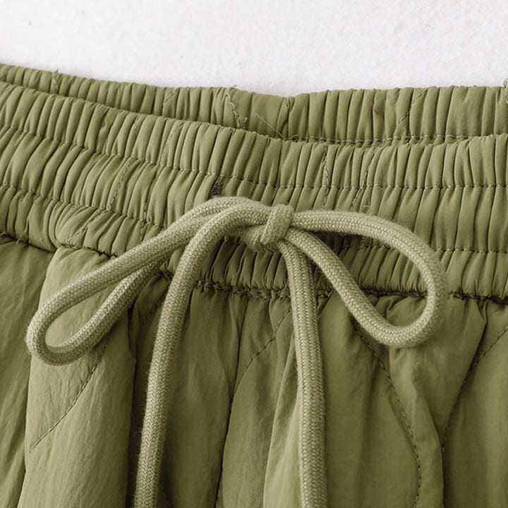 Buddha Stonesレディース プレーン 伸縮性カフデザイン ドローストリング 保温性 厚手パンツ ポケット付き - image 14