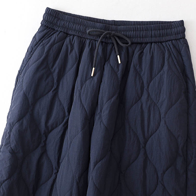 Buddha Stonesレディース プレーン 伸縮性カフデザイン ドローストリング 保温性 厚手パンツ ポケット付き - image 3