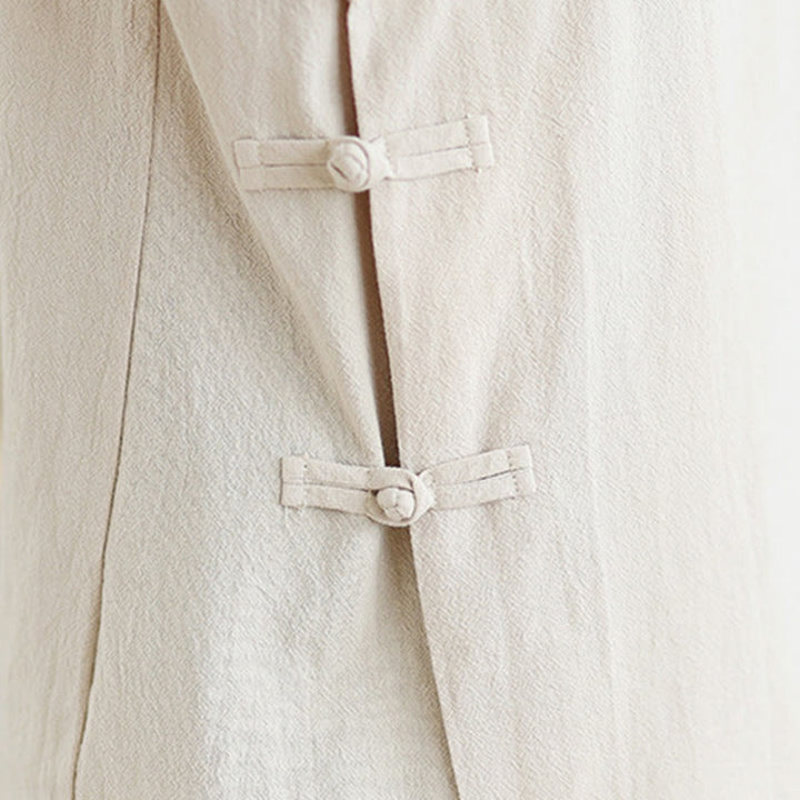 Buddha Stones 2点 Vネック 長袖シャツ ワイドレッグパンツ 禅瞑想 レディース セット - image 7