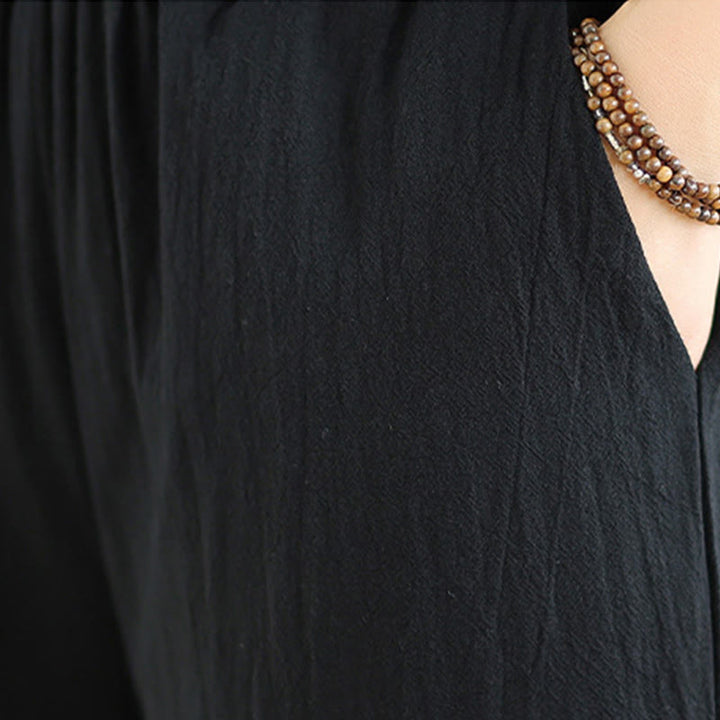 Buddha Stones 2点 Vネック 長袖シャツ ワイドレッグパンツ 禅瞑想 レディース セット - image 19