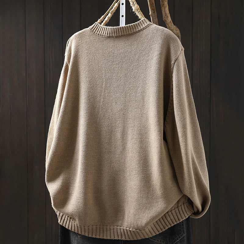 Buddha Stones無地ニット カラフルボタンデザイン コットン レディース 長袖カーディガン セーター - image 9