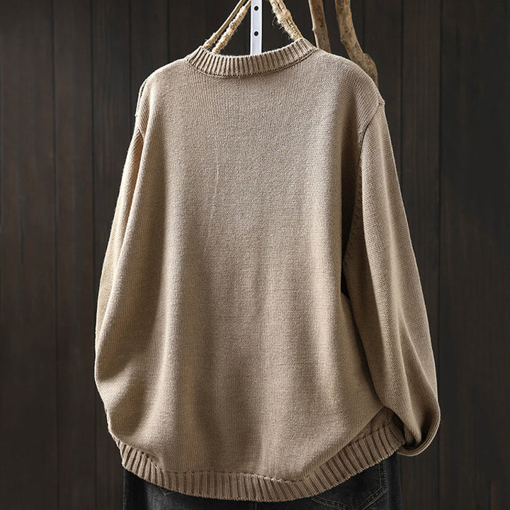 Buddha Stones無地ニット カラフルボタンデザイン コットン レディース 長袖カーディガン セーター - image 9