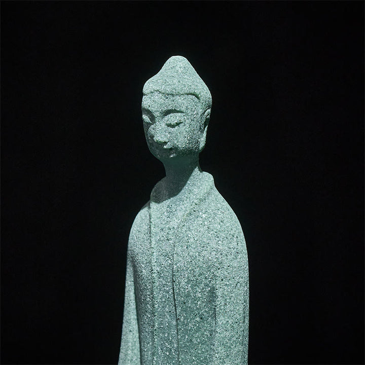 Buddha Stones瞑想用仏像 砂岩製 家庭用 卓上装飾 6×4.5×9.5cm - image 7