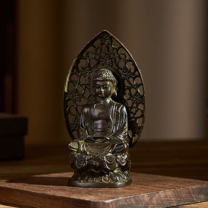 Buddha Stones如来仏 合金像 禅 家の装飾 9*4.5 cm - image 2