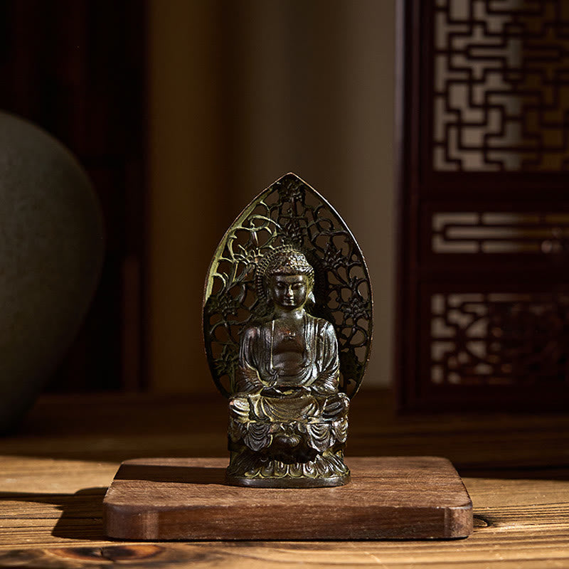 Buddha Stones如来仏 合金像 禅 家の装飾 9*4.5 cm - image 5