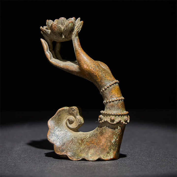 Buddha Stonesクラシック仏陀の手 蓮 合金 ホームデコレーション 4.7*2.9*8.4 cm - 4.7×2.9×8.4センチ - image 0