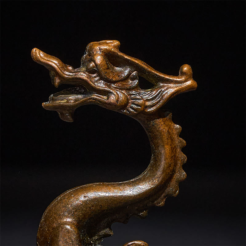 Buddha Stonesミニドラゴン 合金 幸運 守護 ホームデコレーション 7.6*2.5*5.4 cm - image 7