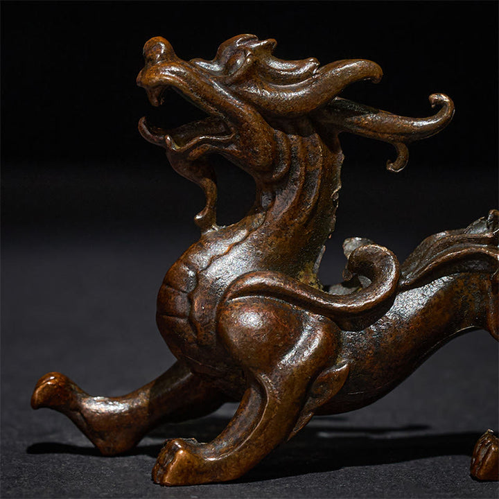 Buddha Stones風水 小型 貔貅 合金 富と幸運 装飾 9.2*2.4*5.2 cm - image 7