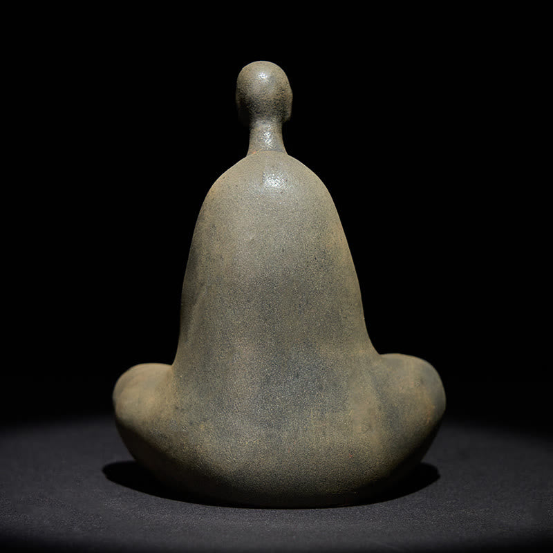 Buddha Stones手作り無形の仏鉄粉 錆 鋳造樹脂 像 装飾 11.5*9*6.5 cm - image 4