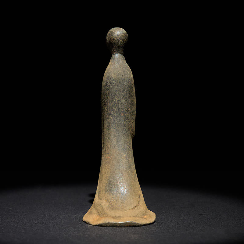 Buddha Stones手作り 立像無形の仏鉄粉 錆 鋳造 樹脂 像 装飾 - image 2