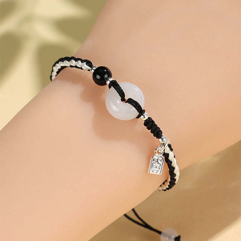 Buddha Stonesグリーンアベンチュリンアゲート平和のお守りチャーム幸運ブレスレット - image 14