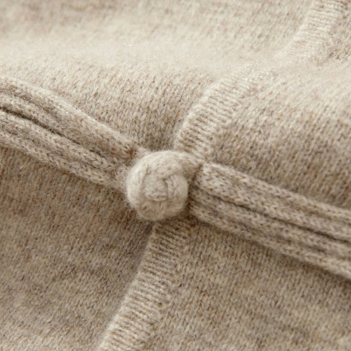 Buddha Stones冬用 無地 中国風 カエルボタン メンズ ウール 長袖 セーター - image 11