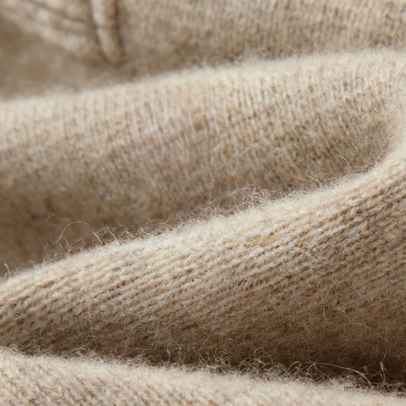 Buddha Stones冬用 無地 中国風 カエルボタン メンズ ウール 長袖 セーター - image 13