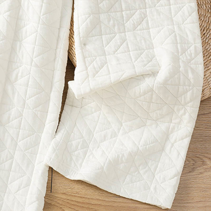 Buddha Stonesレディース 秋冬 無地 ドローストリング サーマル ワイドレッグパンツ ポケット付き - image 6