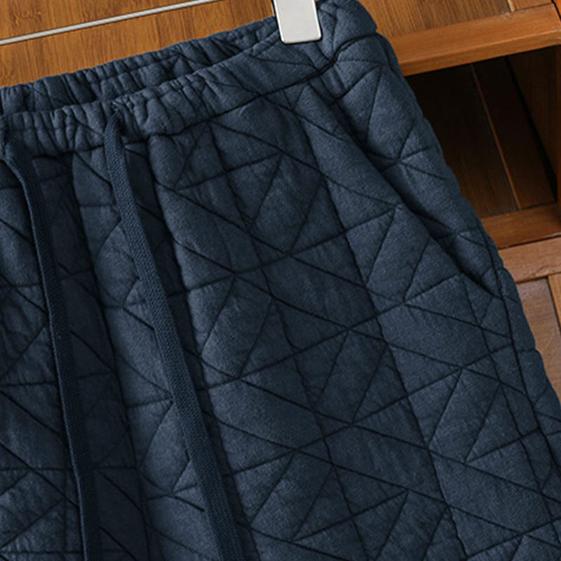 Buddha Stonesレディース 秋冬 無地 ドローストリング サーマル ワイドレッグパンツ ポケット付き - image 16