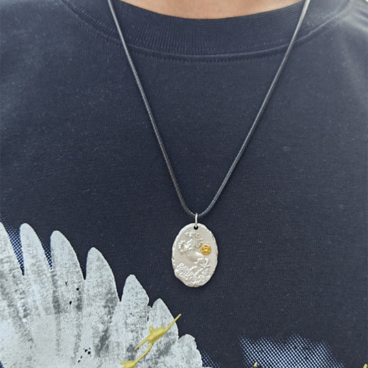 Buddha Stones999スターリングシルバー 馬年 925スターリングシルバーチェーン豊かさのネックレスペンダント - image 4