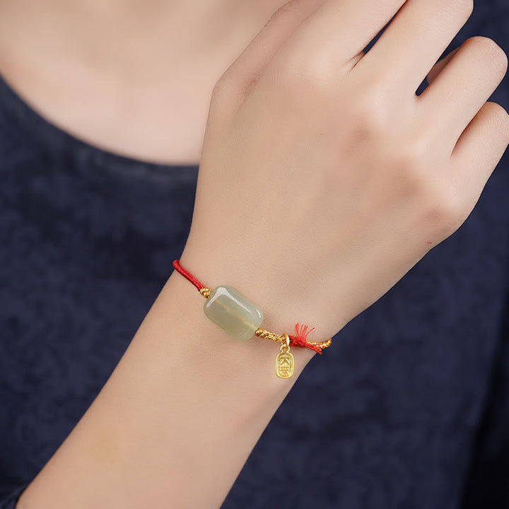 Buddha Stones925スターリングシルバー 和田翡翠豊かさのブレスレット - image 1