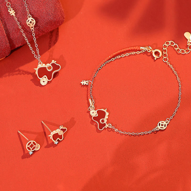 Buddha Stones925スターリングシルバー 馬年コインチャーム レッドアゲート良縁祈願ネックレスペンダント - image 21