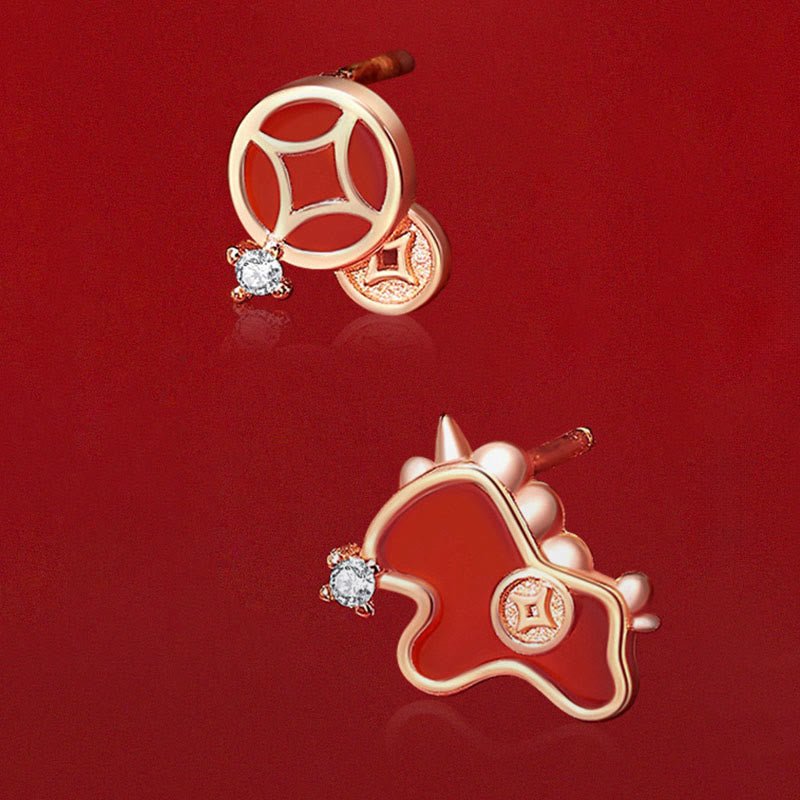 Buddha Stones925スターリングシルバー 馬年コインチャーム レッドアゲート良縁祈願ネックレスペンダント - image 15