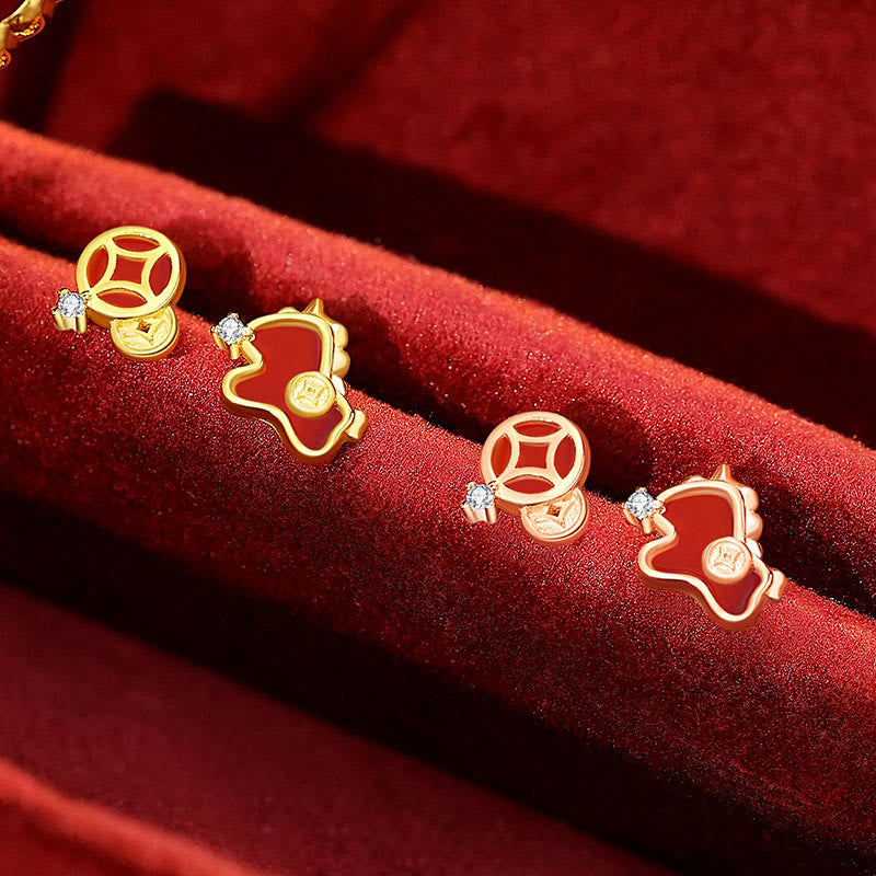 Buddha Stones925スターリングシルバー 馬年コインチャーム レッドアゲート良縁祈願ネックレスペンダント - image 20