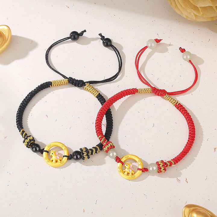 Buddha Stones925スターリングシルバー 馬年平和のお守りチャーム福の字 幸運のネックレスペンダント - image 20