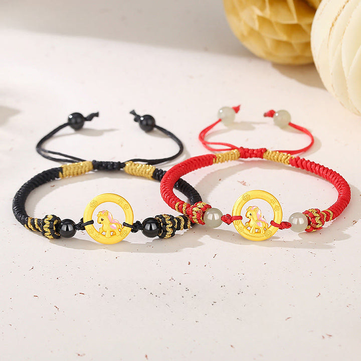 Buddha Stones925スターリングシルバー 馬年平和のお守りチャーム福の字 幸運のネックレスペンダント - image 19