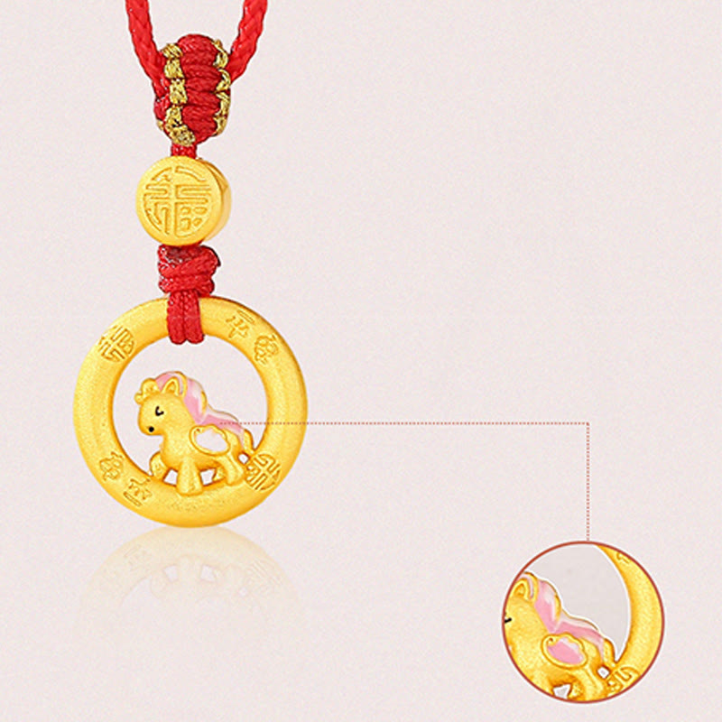 Buddha Stones925スターリングシルバー 馬年平和のお守りチャームバランスストリング カップルブレスレット - image 17