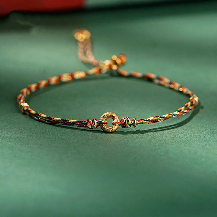 Buddha Stonesハンドメイド平和のお守りチャームマルチカラー子供大人幸運繁栄ブレスレット - image 0