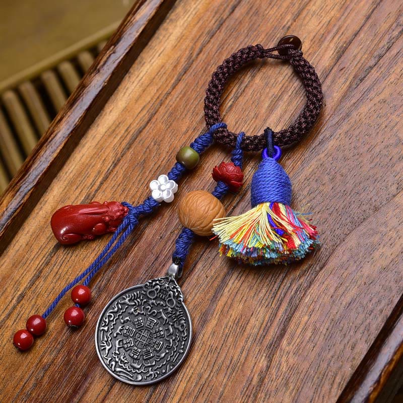 Buddha Stones十二支 九宮 八図 仏陀 ビーズ 静寂 キーチェーン - 蓮 - image 1