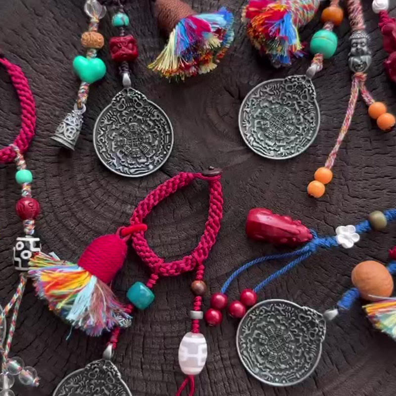 Buddha Stones十二支 九宮 八図 仏陀 ビーズ 静寂 キーチェーン - image 6