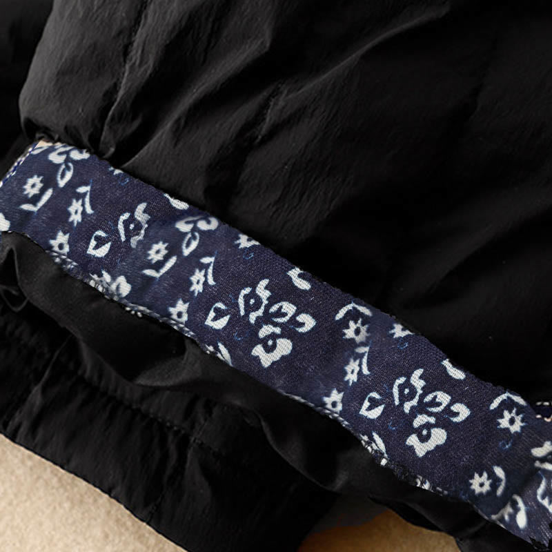 Buddha Stonesレディース 冬用 サーマル パッチワーク コットンパンツ ポケット付き - image 11