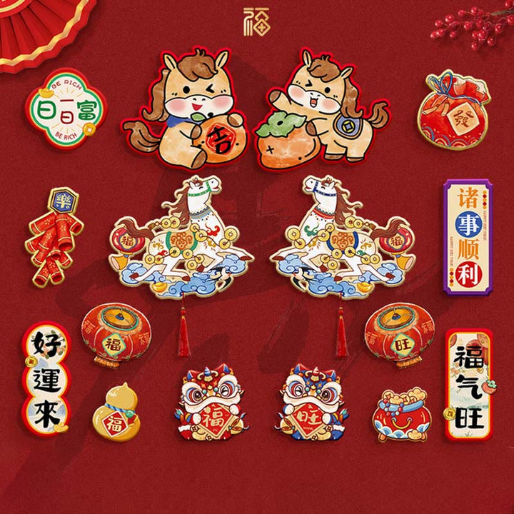 Buddha Stones年 冷蔵庫 マグネット バック 祝福 飾り - 16個セット1とセット3 - image 9