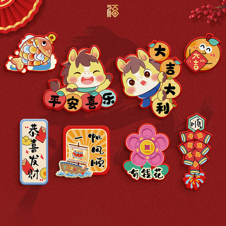 Buddha Stones年 冷蔵庫 マグネット バック 祝福 飾り - 8個セット 5 - image 6