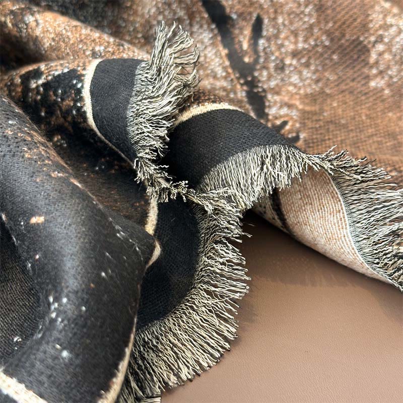 Buddha Stonesの冬用マグノリア蝶柄ソフトスカーフショール - image 12