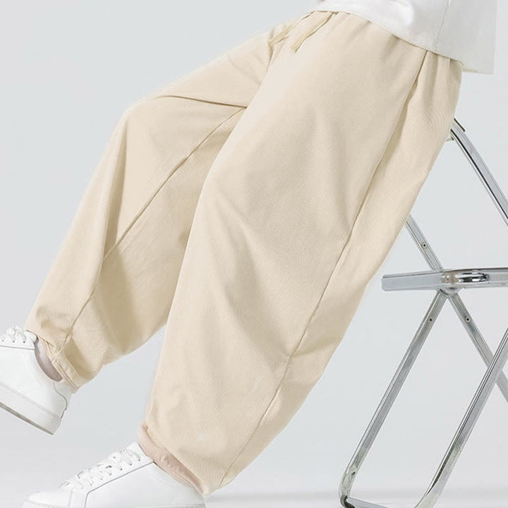 Buddha Stones秋冬 無地コーデュロイ メンズ ハーレムパンツ ポケット付き - image 15