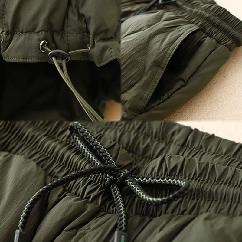 Buddha Stones冬用 曲線ライン 暖かい レディース 足首丈 ポケット付きパンツ - image 15