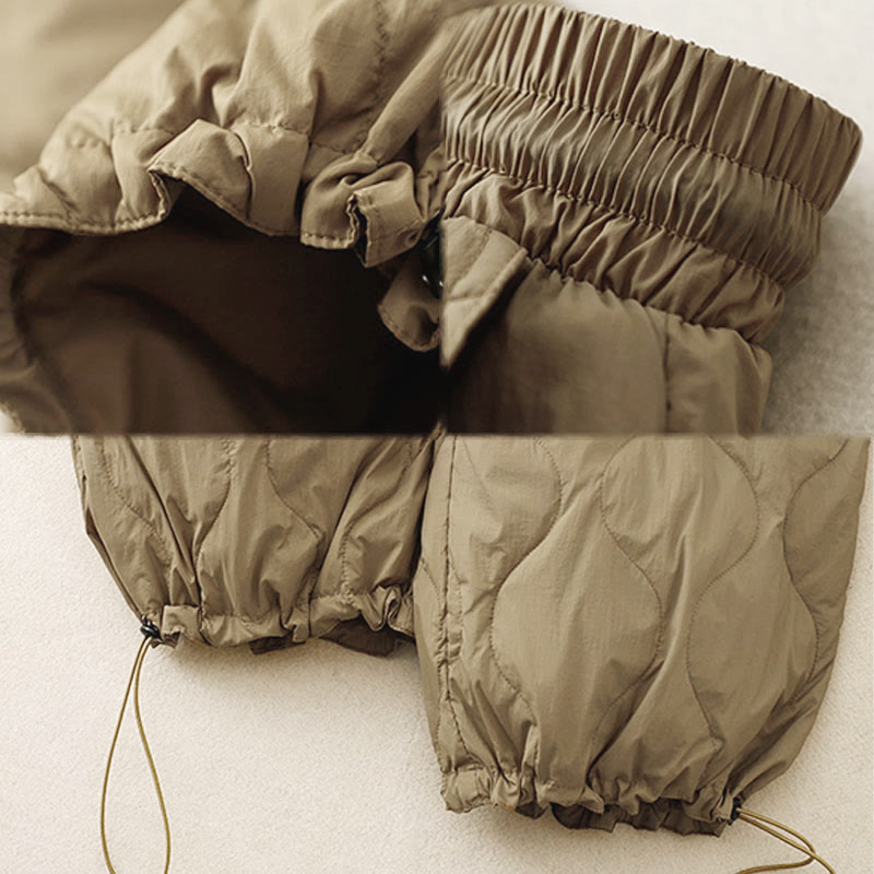 Buddha Stones冬用 曲線ライン 暖かい レディース 足首丈 ポケット付きパンツ - image 7