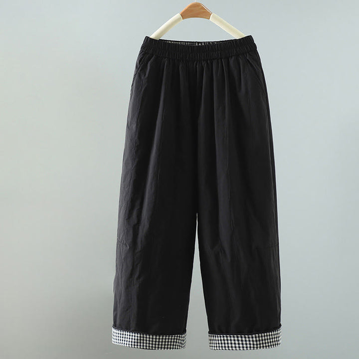 Buddha Stonesストレートライン ストライプ コットン レディース ハーレムパンツ ポケット付き - 黒 - US8-10，UK/AU12-14，EU40-42 (2XL) - image 6