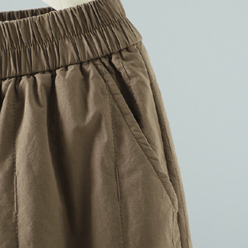 Buddha Stonesストレートライン ストライプ コットン レディース ハーレムパンツ ポケット付き - image 2