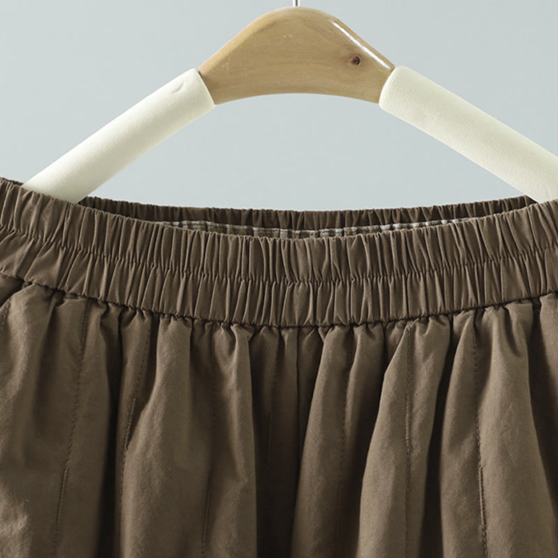 Buddha Stonesストレートライン ストライプ コットン レディース ハーレムパンツ ポケット付き - image 1