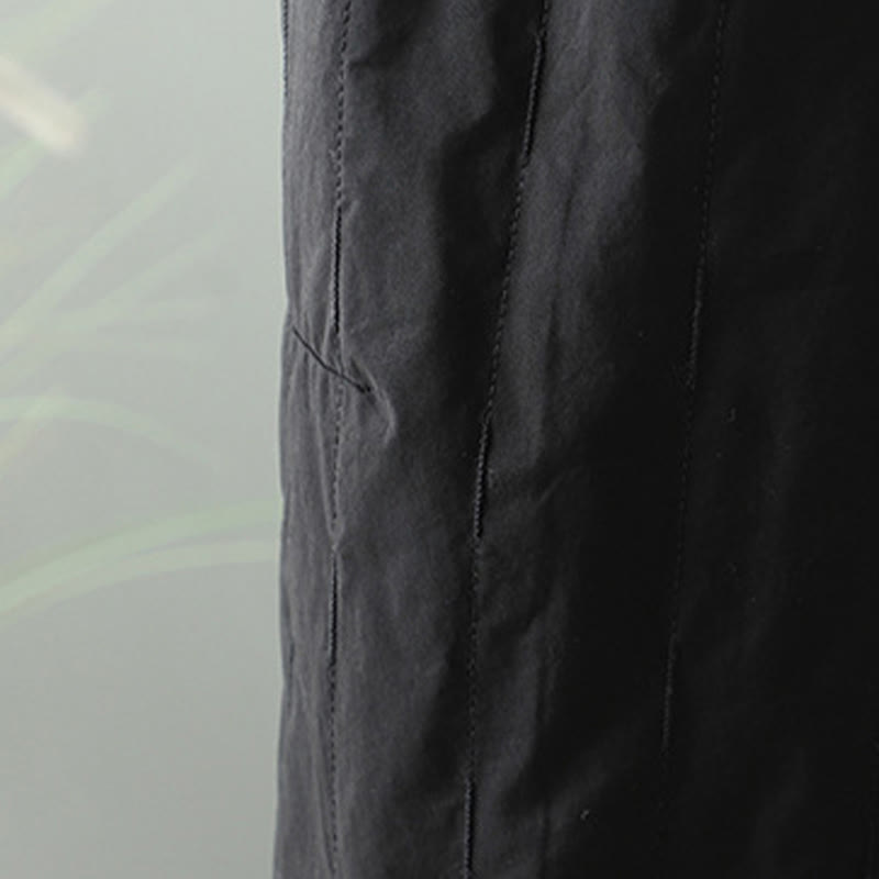 Buddha Stonesストレートライン ストライプ コットン フリース裏地 レディース ハーレムパンツ ポケット付き - image 9