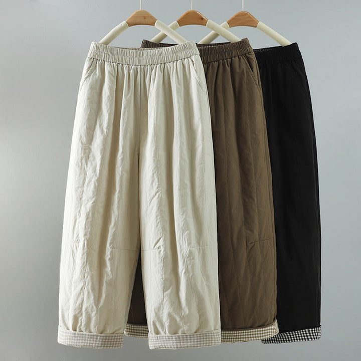 Buddha Stonesストレートライン ストライプ コットン レディース ハーレムパンツ ポケット付き - image 22